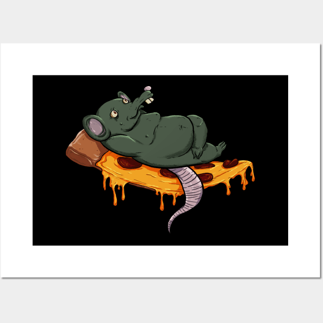 Pizza Rat Wall Art by Grandma Ironlung